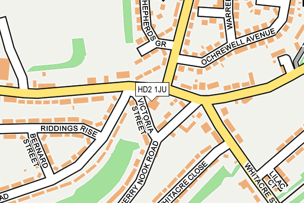 HD2 1JU map - OS OpenMap – Local (Ordnance Survey)