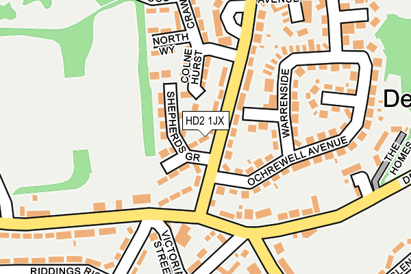 HD2 1JX map - OS OpenMap – Local (Ordnance Survey)