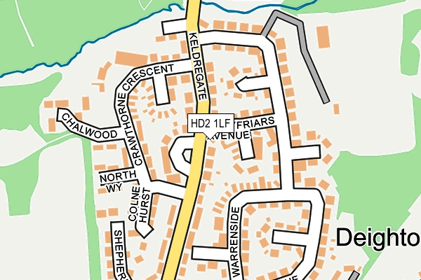 HD2 1LF map - OS OpenMap – Local (Ordnance Survey)