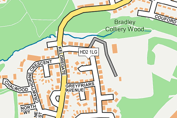 HD2 1LG map - OS OpenMap – Local (Ordnance Survey)