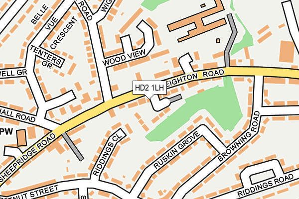 HD2 1LH map - OS OpenMap – Local (Ordnance Survey)