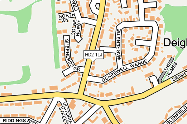 HD2 1LJ map - OS OpenMap – Local (Ordnance Survey)