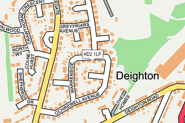 HD2 1LP map - OS OpenMap – Local (Ordnance Survey)