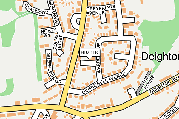 HD2 1LR map - OS OpenMap – Local (Ordnance Survey)