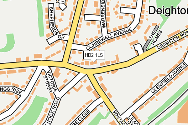 HD2 1LS map - OS OpenMap – Local (Ordnance Survey)