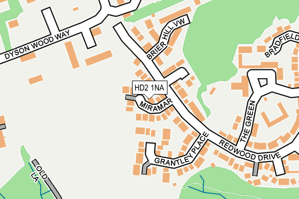 HD2 1NA map - OS OpenMap – Local (Ordnance Survey)