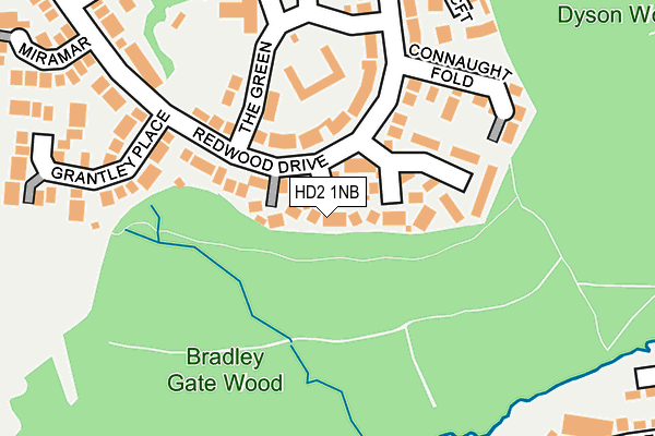 HD2 1NB map - OS OpenMap – Local (Ordnance Survey)