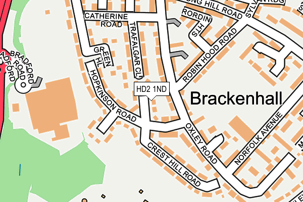 HD2 1ND map - OS OpenMap – Local (Ordnance Survey)