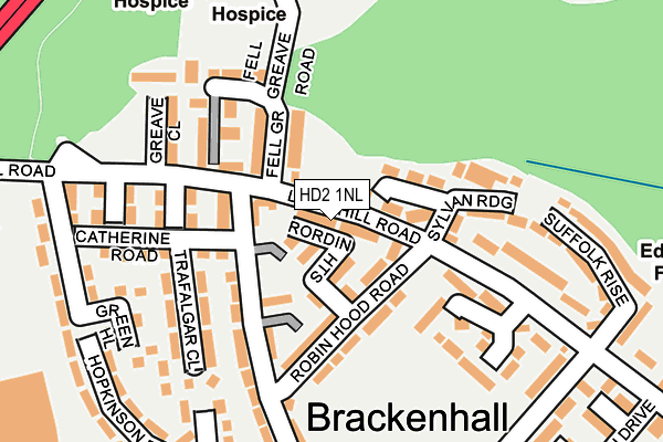 HD2 1NL map - OS OpenMap – Local (Ordnance Survey)