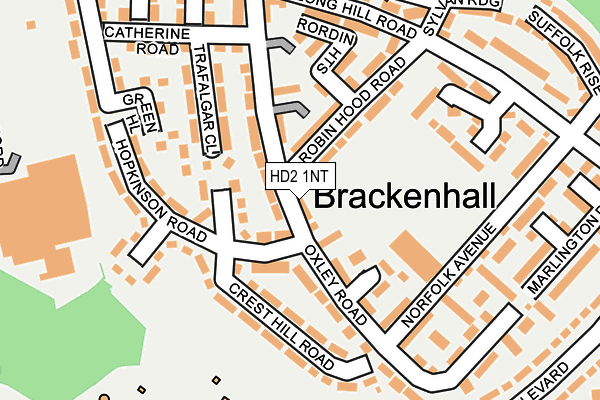 HD2 1NT map - OS OpenMap – Local (Ordnance Survey)