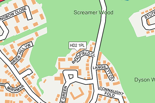 HD2 1PL map - OS OpenMap – Local (Ordnance Survey)