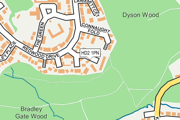 HD2 1PN map - OS OpenMap – Local (Ordnance Survey)