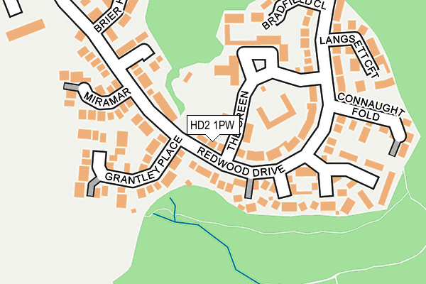 HD2 1PW map - OS OpenMap – Local (Ordnance Survey)