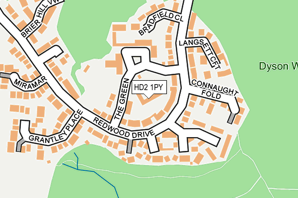 HD2 1PY map - OS OpenMap – Local (Ordnance Survey)