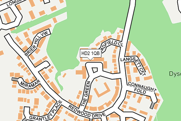 HD2 1QB map - OS OpenMap – Local (Ordnance Survey)