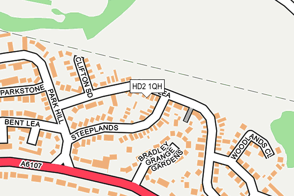 HD2 1QH map - OS OpenMap – Local (Ordnance Survey)