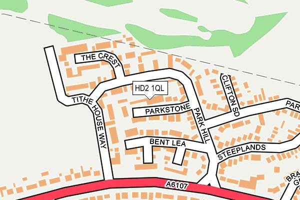HD2 1QL map - OS OpenMap – Local (Ordnance Survey)