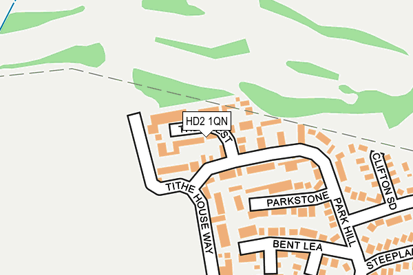 HD2 1QN map - OS OpenMap – Local (Ordnance Survey)