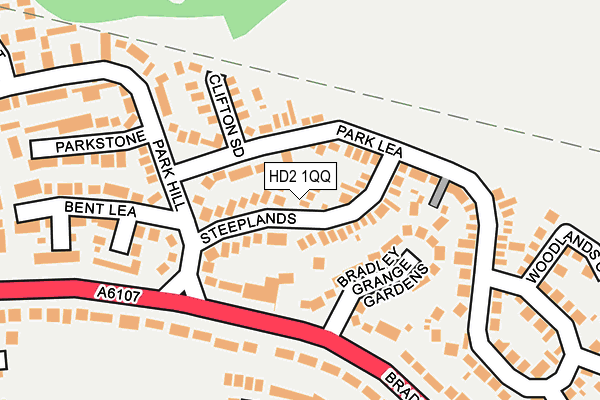 HD2 1QQ map - OS OpenMap – Local (Ordnance Survey)