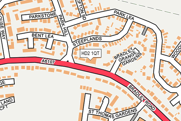 HD2 1QT map - OS OpenMap – Local (Ordnance Survey)