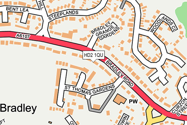 HD2 1QU map - OS OpenMap – Local (Ordnance Survey)