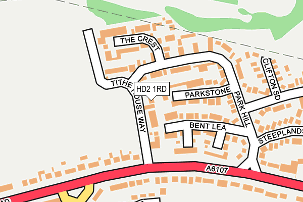 HD2 1RD map - OS OpenMap – Local (Ordnance Survey)