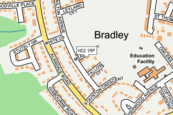 HD2 1RP map - OS OpenMap – Local (Ordnance Survey)