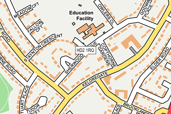HD2 1RQ map - OS OpenMap – Local (Ordnance Survey)