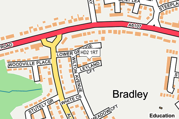 HD2 1RT map - OS OpenMap – Local (Ordnance Survey)