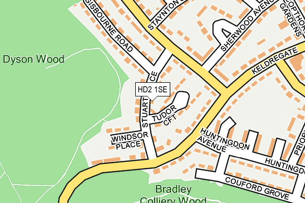 HD2 1SE map - OS OpenMap – Local (Ordnance Survey)