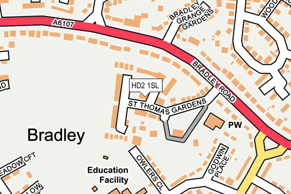 HD2 1SL map - OS OpenMap – Local (Ordnance Survey)