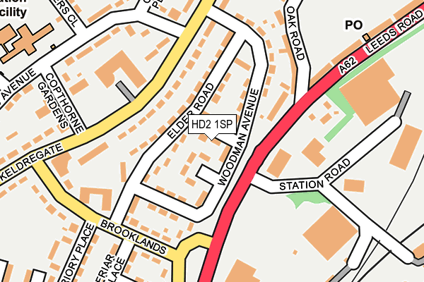 HD2 1SP map - OS OpenMap – Local (Ordnance Survey)