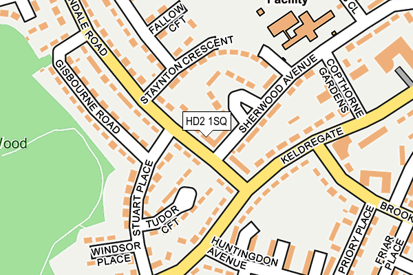 HD2 1SQ map - OS OpenMap – Local (Ordnance Survey)