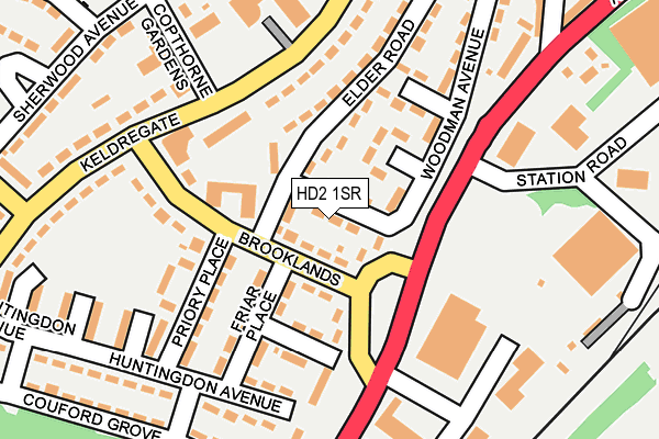 HD2 1SR map - OS OpenMap – Local (Ordnance Survey)