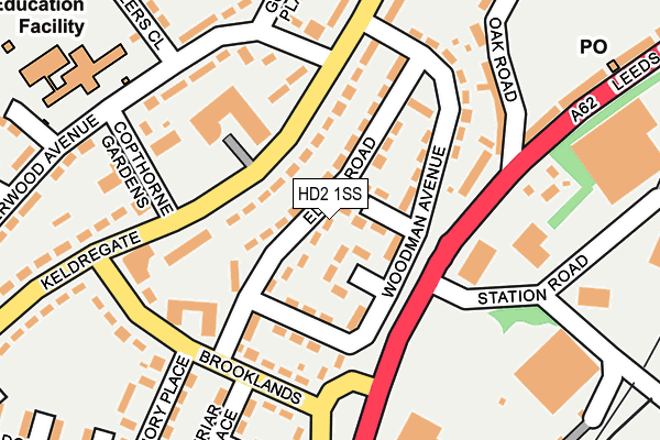 HD2 1SS map - OS OpenMap – Local (Ordnance Survey)
