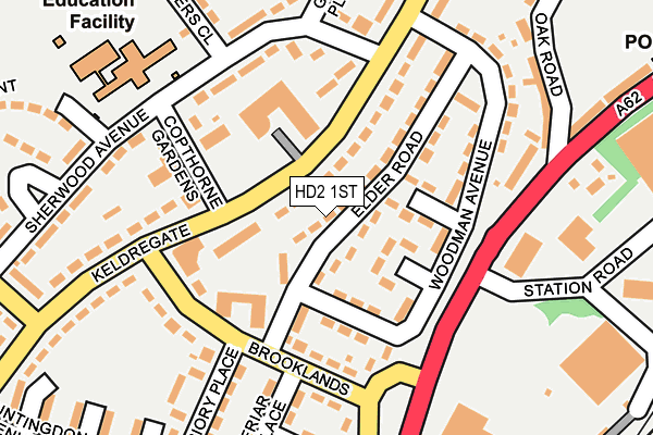 HD2 1ST map - OS OpenMap – Local (Ordnance Survey)