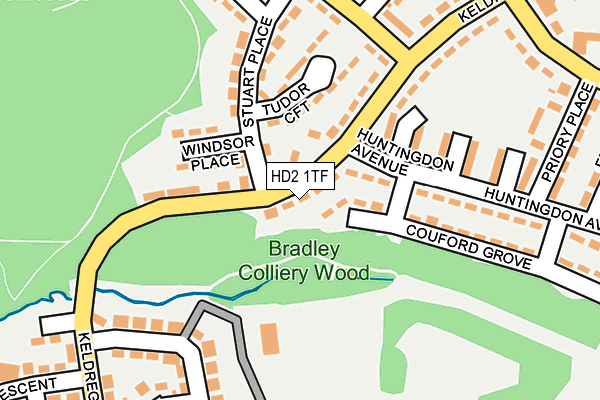 HD2 1TF map - OS OpenMap – Local (Ordnance Survey)