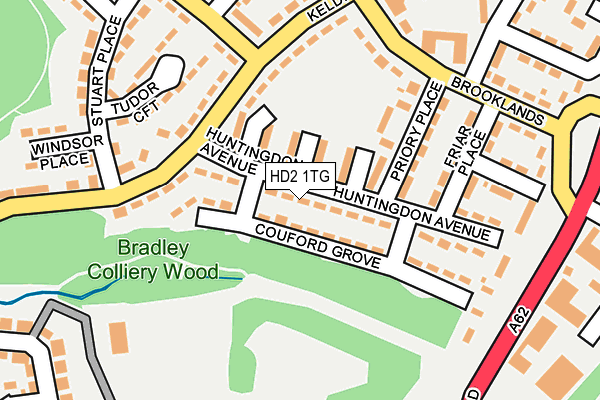 HD2 1TG map - OS OpenMap – Local (Ordnance Survey)