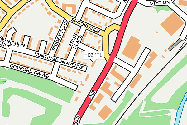 HD2 1TL map - OS OpenMap – Local (Ordnance Survey)