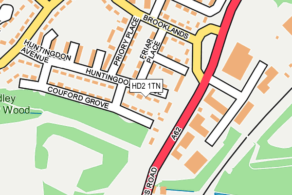 HD2 1TN map - OS OpenMap – Local (Ordnance Survey)