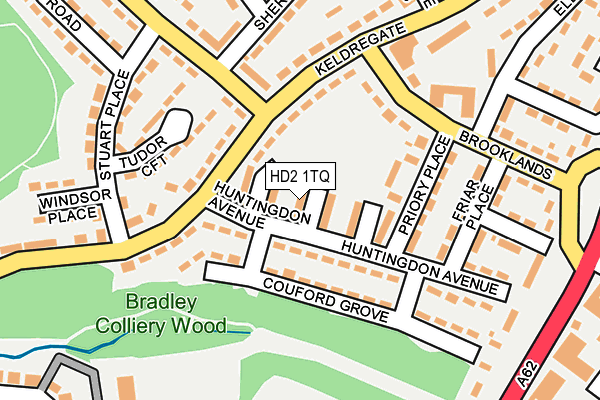 HD2 1TQ map - OS OpenMap – Local (Ordnance Survey)