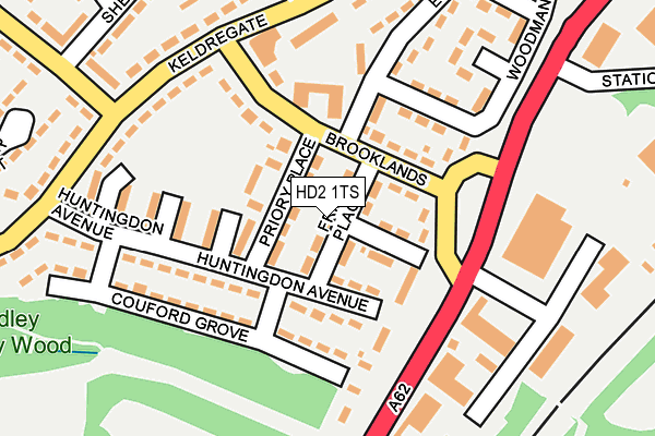 HD2 1TS map - OS OpenMap – Local (Ordnance Survey)