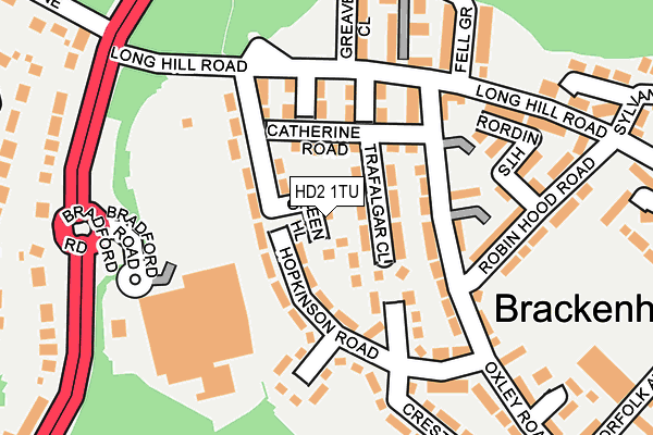 HD2 1TU map - OS OpenMap – Local (Ordnance Survey)