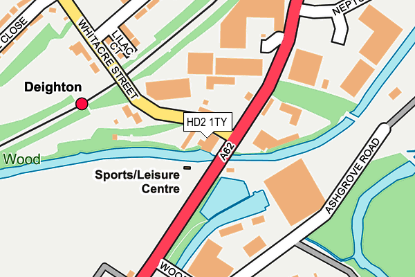 HD2 1TY map - OS OpenMap – Local (Ordnance Survey)