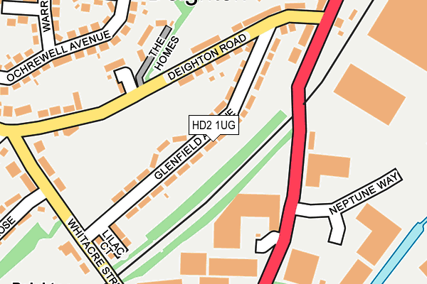 HD2 1UG map - OS OpenMap – Local (Ordnance Survey)