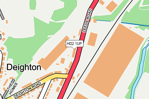 HD2 1UP map - OS OpenMap – Local (Ordnance Survey)