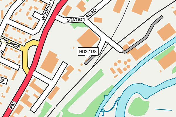 HD2 1US map - OS OpenMap – Local (Ordnance Survey)