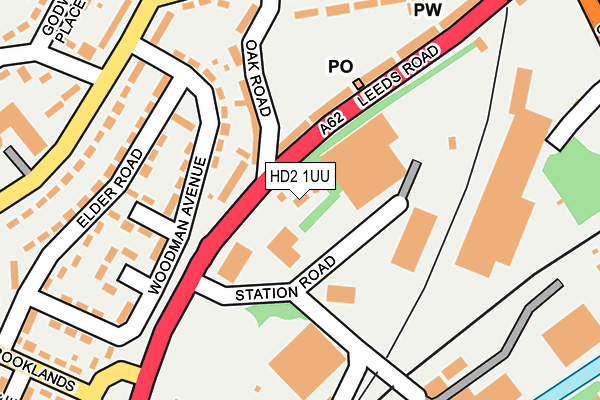 HD2 1UU map - OS OpenMap – Local (Ordnance Survey)