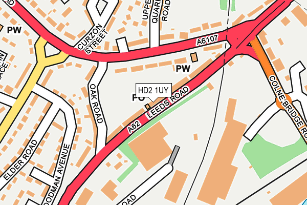 HD2 1UY map - OS OpenMap – Local (Ordnance Survey)