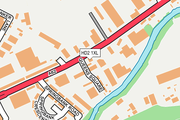 HD2 1XL map - OS OpenMap – Local (Ordnance Survey)